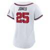 Andruw Jones Atlanta Braves Nike Women's 2026 Baseball Hall of Fame Retired Player Replica Jersey - White - Detail View