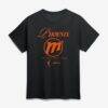 Phoenix Mercury Logo Athletic Unisex In Motion T-Shirt - Black - Front View