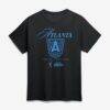 Atlanta Dream Logo Athletic Unisex In Motion T-Shirt - Black - Front View