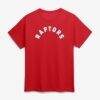 Toronto Raptors Logo Athletic Wordmark T-Shirt - Red - Front View