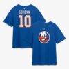 Brayden Schenn New York Islanders Fashion7 Authentic Stack Name & Number T-Shirt - - Front View
