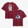 Nazem Kadri Colorado Avalanche Fashion7 Women's Authentic Stack Name & Number T-Shirt - - Front View