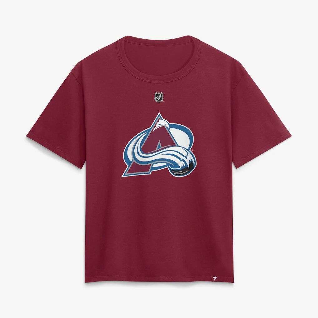 Nazem Kadri Colorado Avalanche Fashion7 Women's Authentic Stack Name & Number T-Shirt - Burgundy