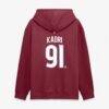 Nazem Kadri Colorado Avalanche Fashion7 Authentic Stack Name & Number Hoodie - - Detail View
