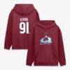 Nazem Kadri Colorado Avalanche Fashion7 Authentic Stack Name & Number Hoodie - - Front View