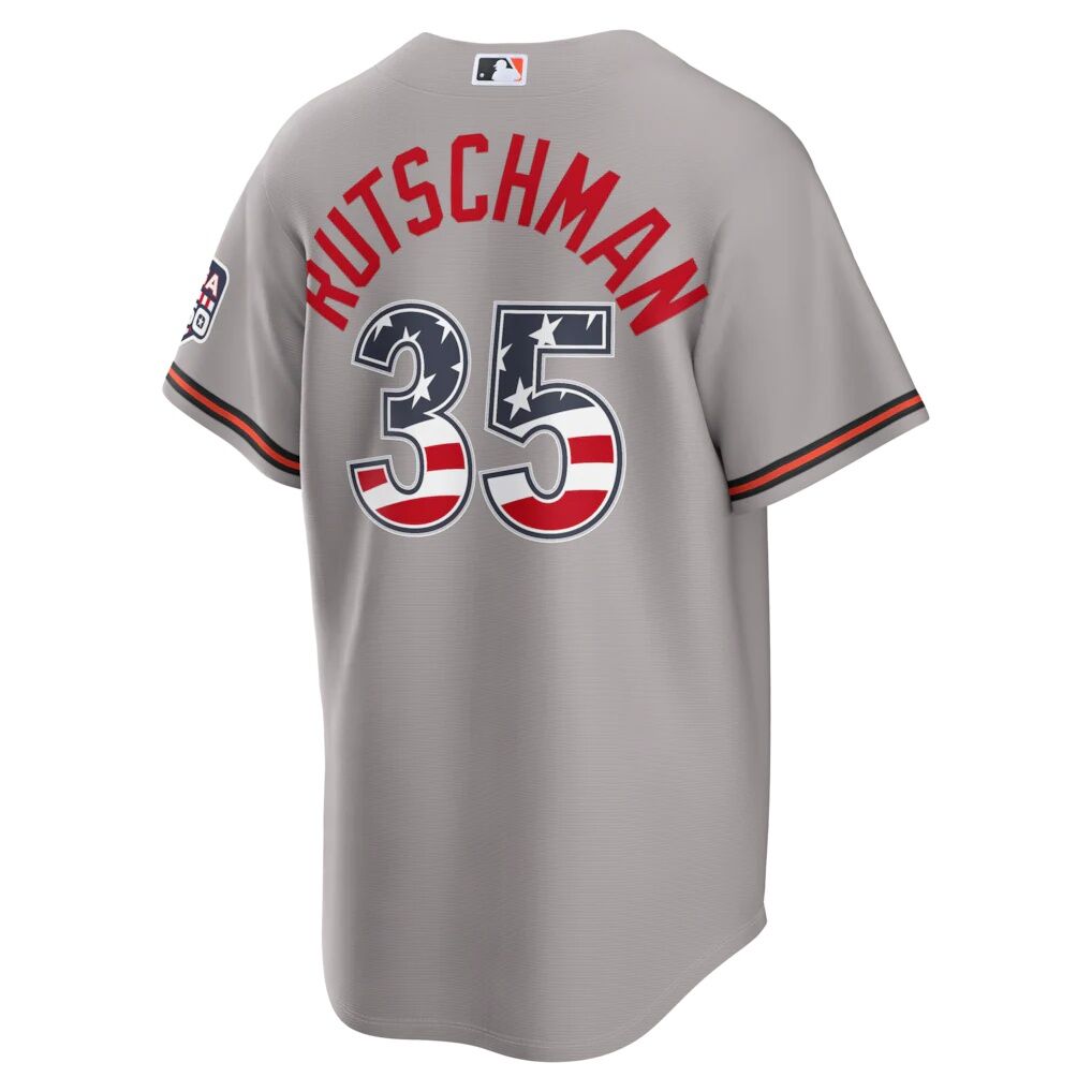 Fourth of July Baltimore Orioles Adley Rutschman Nike Gray USA 250 Stadium Jersey