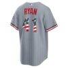 Fourth of July Minnesota Twins Joe Ryan Nike Gray USA 250 Stadium Jersey - - Detail View