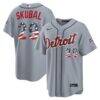 Fourth of July Detroit Tigers Tarik Skubal Nike Gray USA 250 Stadium Jersey - - Front View
