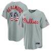 Fourth of July Philadelphia Phillies J.T. Realmuto Nike Gray USA 250 Stadium Jersey - - Front View