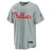 Fourth of July Philadelphia Phillies J.T. Realmuto Nike Gray USA 250 Stadium Jersey - - Side View