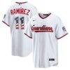 Fourth of July Cleveland Guardians José Ramírez Nike White USA 250 Stadium Jersey - - Front View