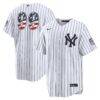 Fourth of July New York Yankees Aaron Judge Nike White USA 250 Stadium Jersey - - Front View
