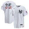 Fourth of July New York Yankees Cody Bellinger Nike White USA 250 Stadium Jersey - - Front View