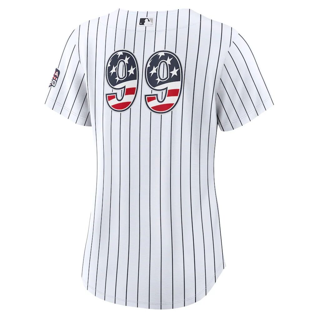 Fourth of July Women's New York Yankees Aaron Judge Nike White USA 250 Stadium Jersey