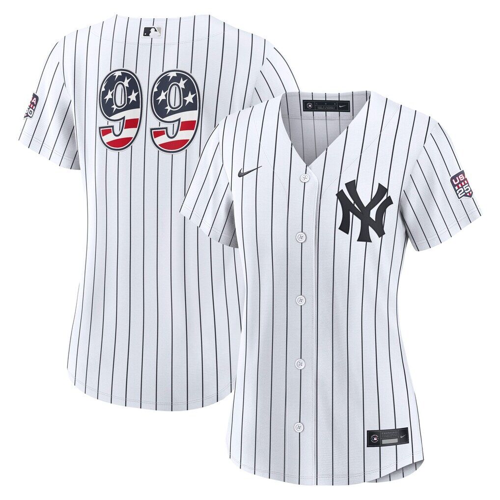 Fourth of July Women's New York Yankees Aaron Judge Nike White USA 250 Stadium Jersey