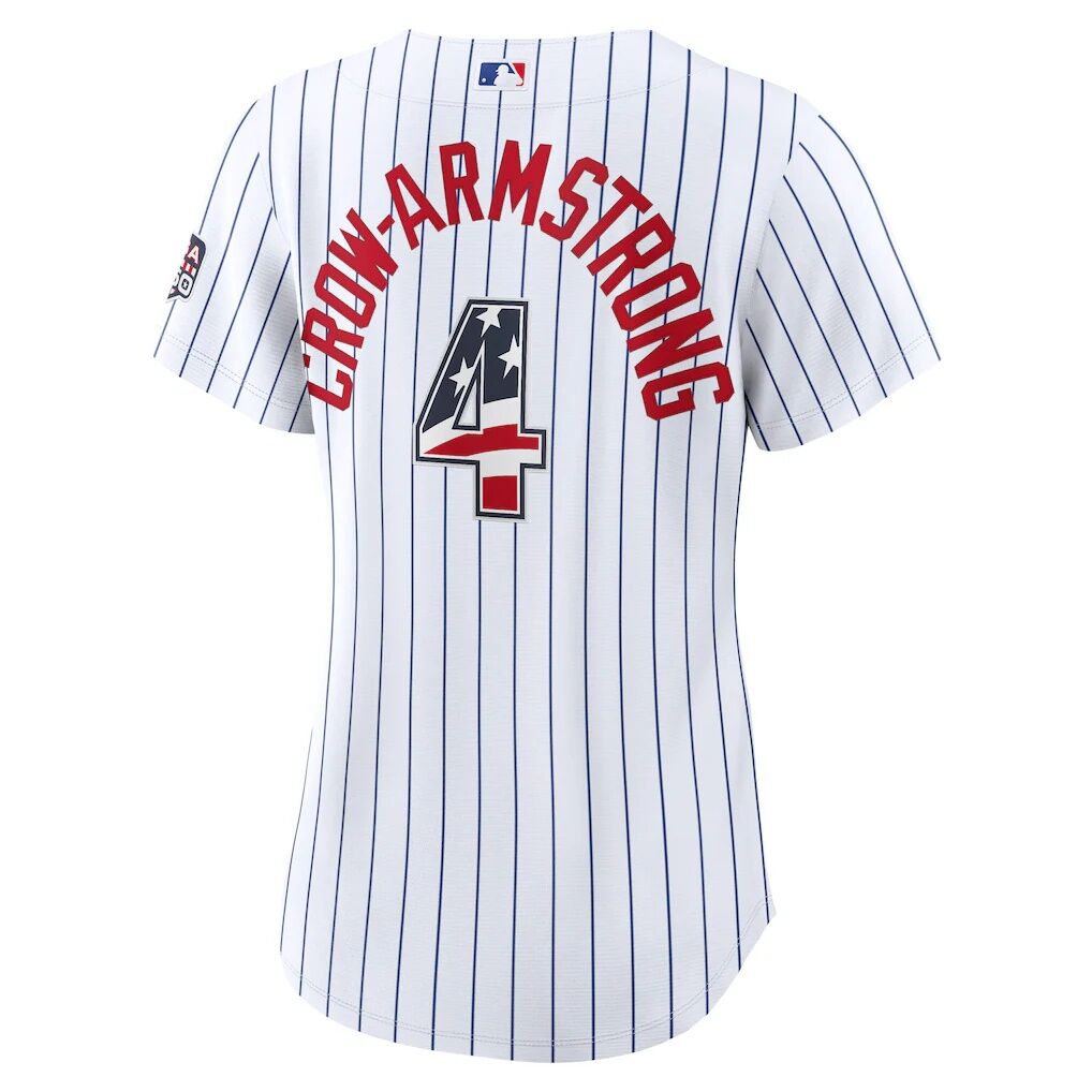 Fourth of July Women's Chicago Cubs Pete Crow-Armstrong Nike White USA 250 Stadium Jersey