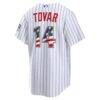 Fourth of July Colorado Rockies Ezequiel Tovar Nike White USA 250 Stadium Jersey - - Detail View
