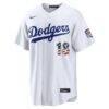 Fourth of July Los Angeles Dodgers Yoshinobu Yamamoto Nike White USA 250 Stadium Jersey - - Side View