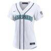 Fourth of July Women's Seattle Mariners Josh Naylor Nike White USA 250 Stadium Jersey - - Side View