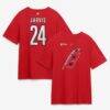 Seth Jarvis Carolina Hurricanes Fashion7 2026 Stanley Cup Champions Authentic Stack Name & Number T-Shirt - Red - Front View