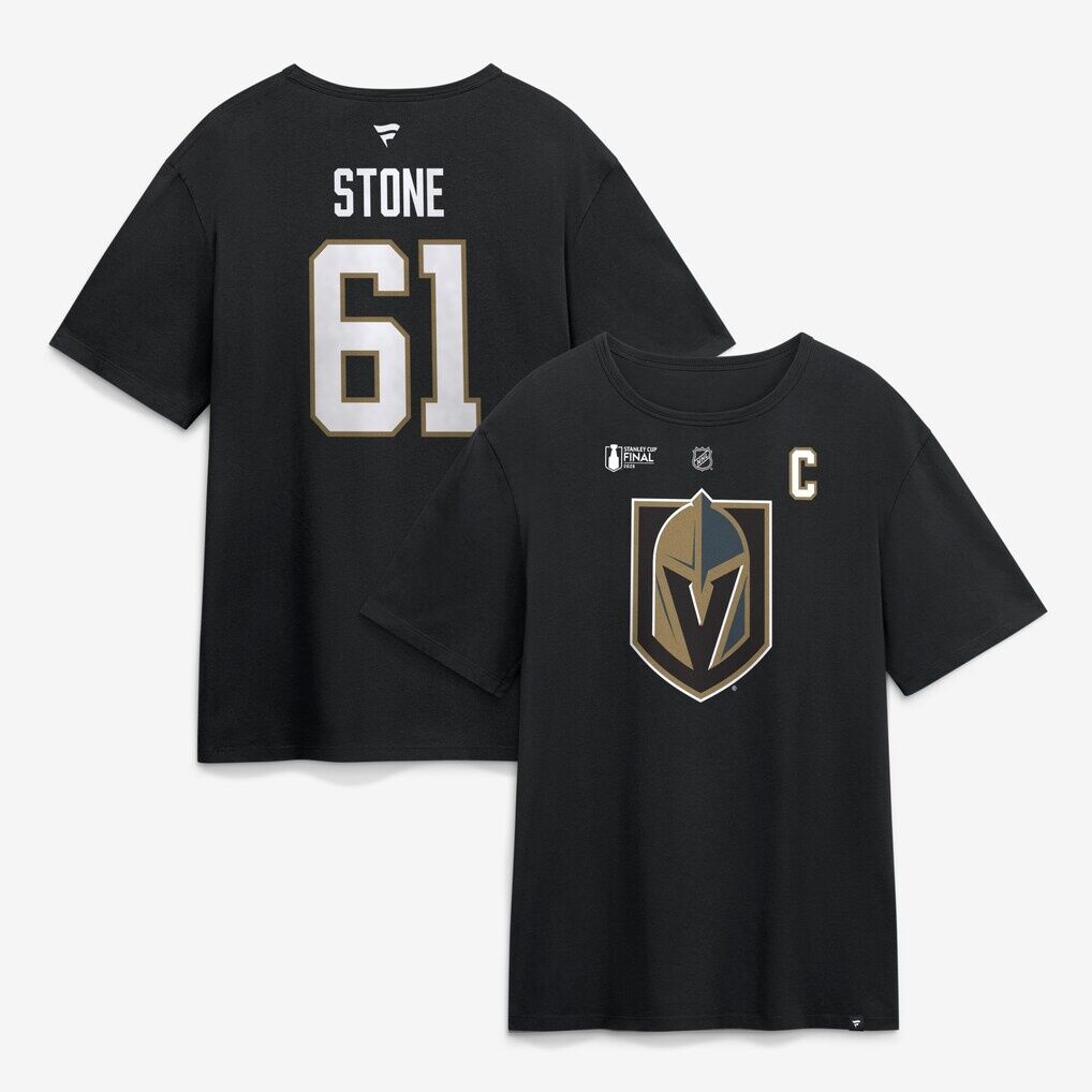 Mark Stone Vegas Golden Knights Fashion7 2026 Stanley Cup Final Name & Number T-Shirt