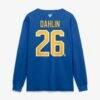 Rasmus Dahlin Buffalo Sabres Fashion7 Authentic Stack Name & Number Long Sleeve T-Shirt - - Detail View