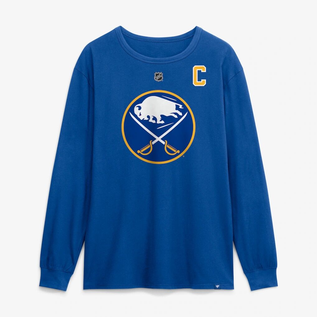 Rasmus Dahlin Buffalo Sabres Fashion7 Authentic Stack Name & Number Long Sleeve T-Shirt - Royal