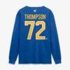 Tage Thompson Buffalo Sabres Fashion7 Authentic Stack Name & Number Long Sleeve T-Shirt - - Detail View