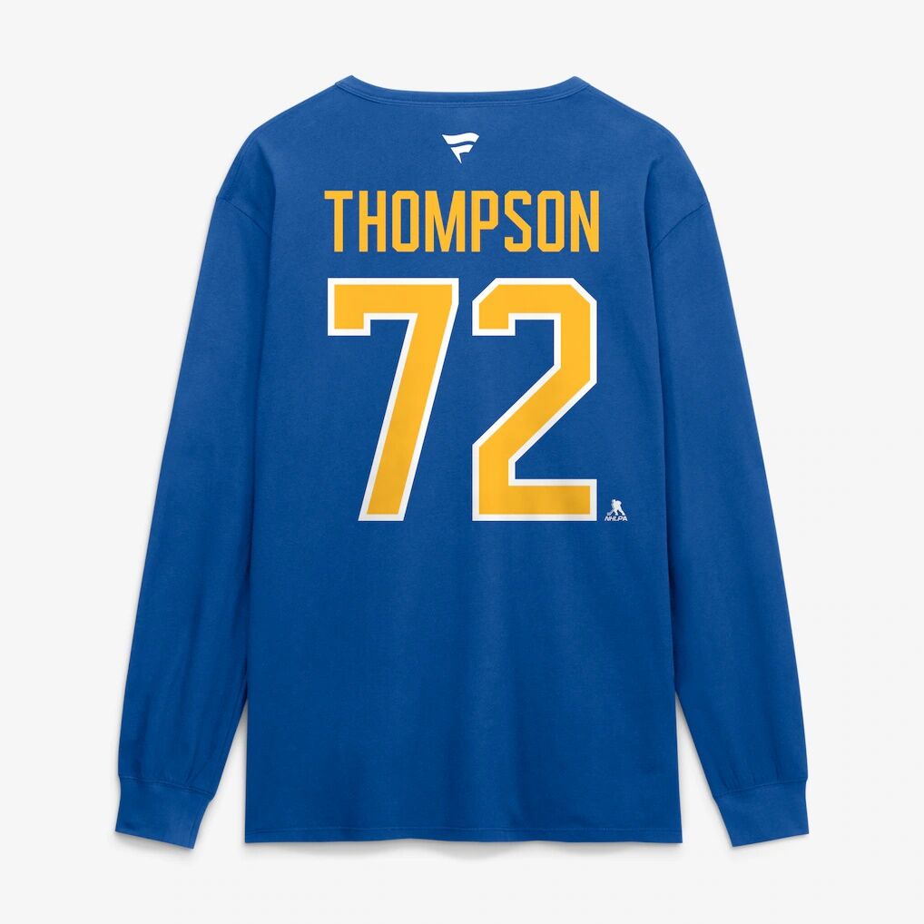 Tage Thompson Buffalo Sabres Fashion7 Authentic Stack Name & Number Long Sleeve T-Shirt - Royal