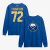 Tage Thompson Buffalo Sabres Fashion7 Authentic Stack Name & Number Long Sleeve T-Shirt - - Front View