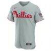 Fourth of July Philadelphia Phillies Bryce Harper Nike Gray USA 250 Authentic Jersey - - Side View