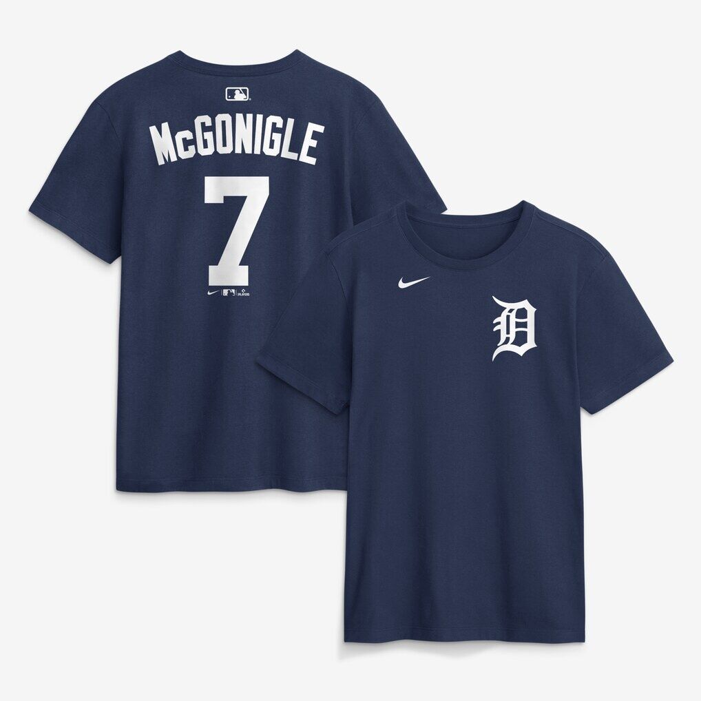 Kevin McGonigle Detroit Tigers Nike Name & Number T-Shirt
