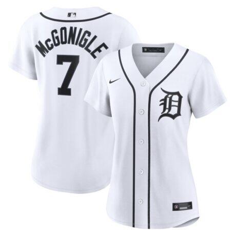 Kevin McGonigle Detroit Tigers Nike Women's Home Replica Jersey - White - Front View