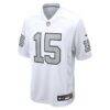Fernando Mendoza Las Vegas Raiders Nike Alternate Game Player Jersey - White - Side View