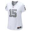 Fernando Mendoza Las Vegas Raiders Nike Women's Alternate Game Jersey - White - Side View