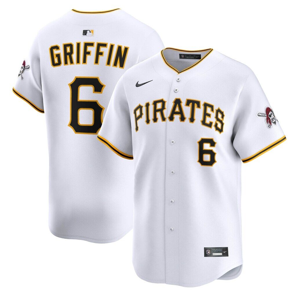 Konnor Griffin Pittsburgh Pirates Nike Home Limited Jersey