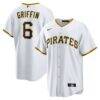 Konnor Griffin Pittsburgh Pirates Nike Home Replica Jersey - White - Front View