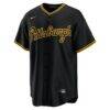 Konnor Griffin Pittsburgh Pirates Nike Alternate Replica Jersey - Black - Side View