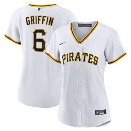 Konnor Griffin Pittsburgh Pirates Nike Women's Home Replica Jersey - White - Front View