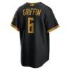 Konnor Griffin Pittsburgh Pirates Nike 2026 City Connect Stadium Jersey - Black - Detail View