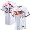 2026 All-Star Edition Stars & Stripes Baltimore Orioles Adley Rutschman Nike White Stadium Jersey - - Front View