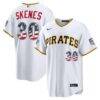 2026 All-Star Edition Stars & Stripes Pittsburgh Pirates Paul Skenes Nike White Stadium Jersey - - Front View