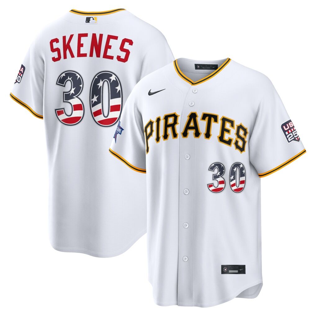 2026 All-Star Edition Stars & Stripes Pittsburgh Pirates Paul Skenes Nike White Stadium Jersey