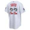 2026 All-Star Edition Stars & Stripes New York Mets Juan Soto Nike White Stadium Jersey - - Detail View