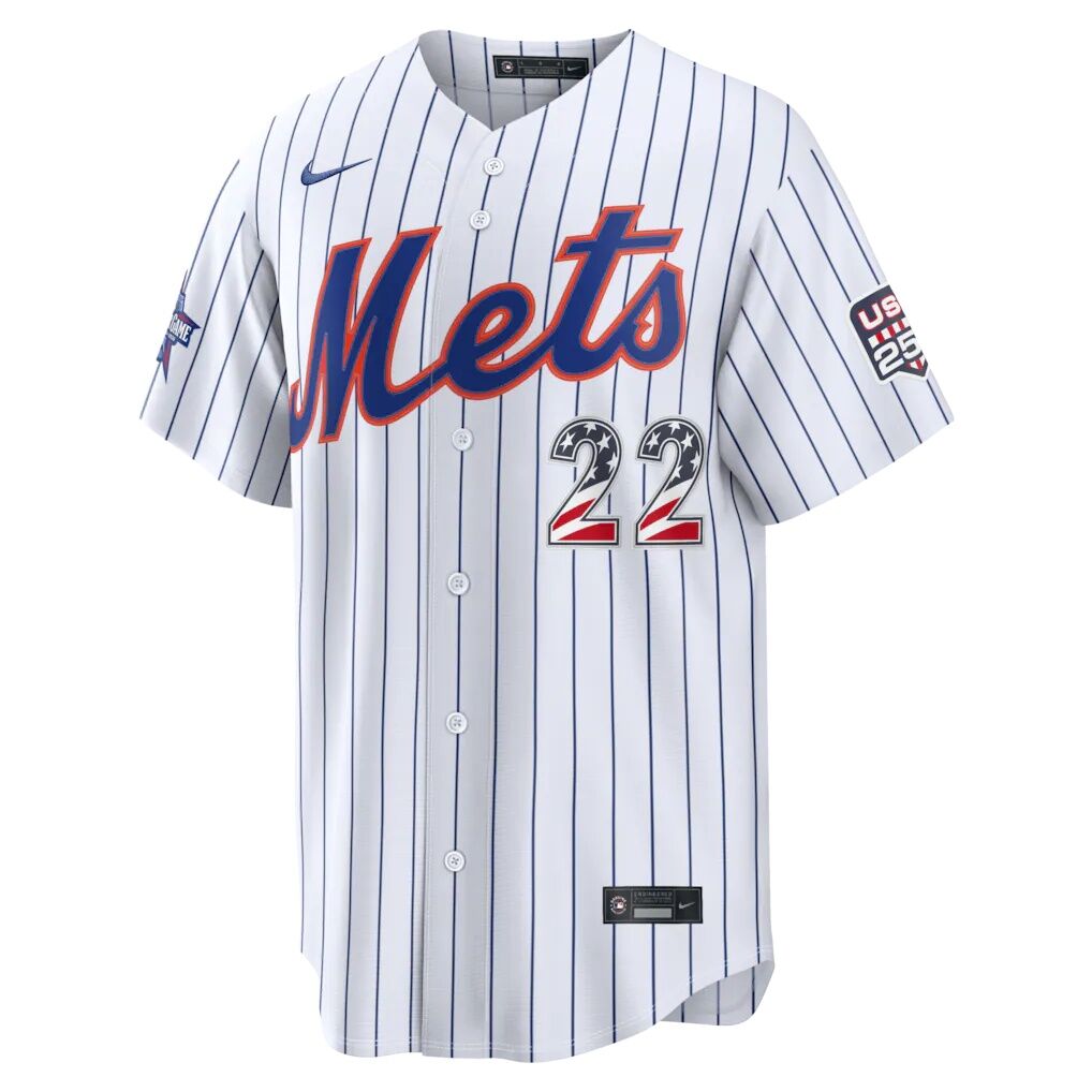 2026 All-Star Edition Stars & Stripes New York Mets Juan Soto Nike White Stadium Jersey