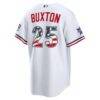 2026 All-Star Edition Stars & Stripes Minnesota Twins Byron Buxton Nike White Stadium Jersey - - Detail View
