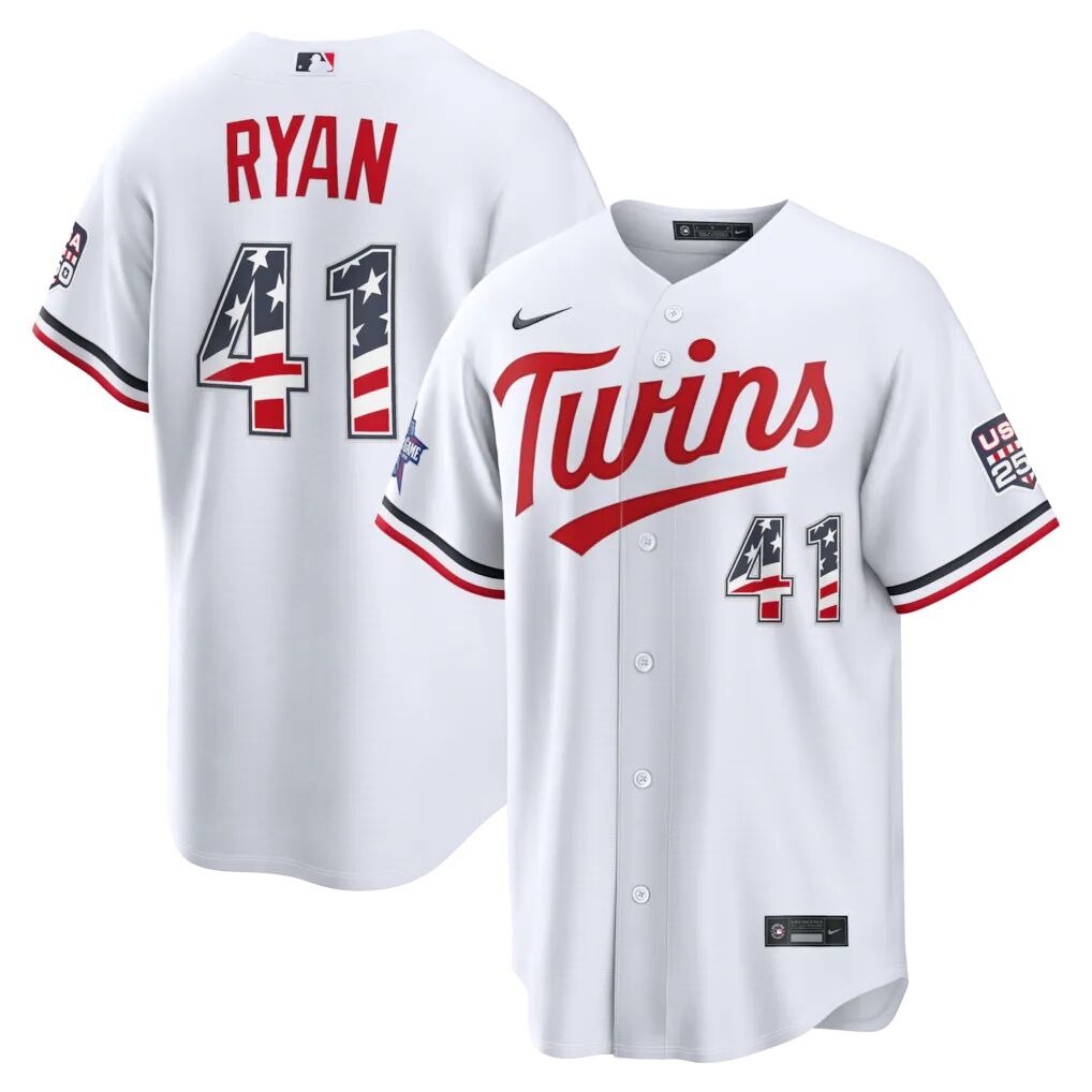 2026 All-Star Edition Stars & Stripes Minnesota Twins Joe Ryan Nike White Stadium Jersey