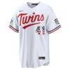 2026 All-Star Edition Stars & Stripes Minnesota Twins Joe Ryan Nike White Stadium Jersey - - Side View