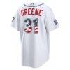 2026 All-Star Edition Stars & Stripes Detroit Tigers Riley Greene Nike White Stadium Jersey - - Detail View