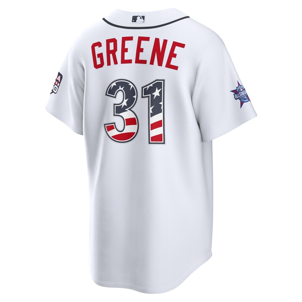 2026 All-Star Edition Stars & Stripes Detroit Tigers Riley Greene Nike White Stadium Jersey